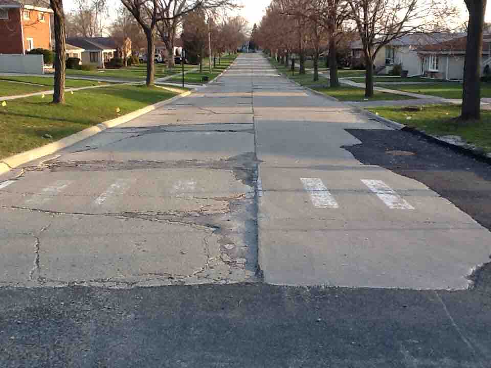 Cracked and Worn Street